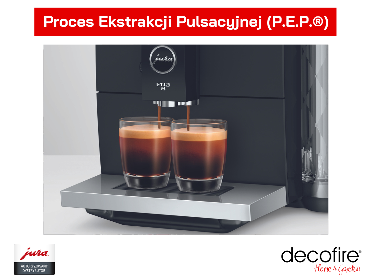 Ekspres do kawy Jura ENA 8 Full Motropolitan Black (EC) przygotowujący dwie procje czarnej kawy