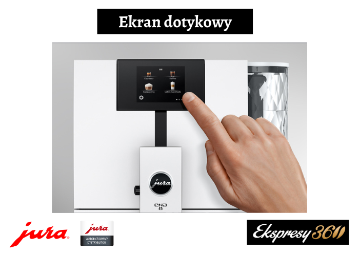 Ekran dotykowy w ekspresie Jura ENA 8 Full Nordic White (EC) 