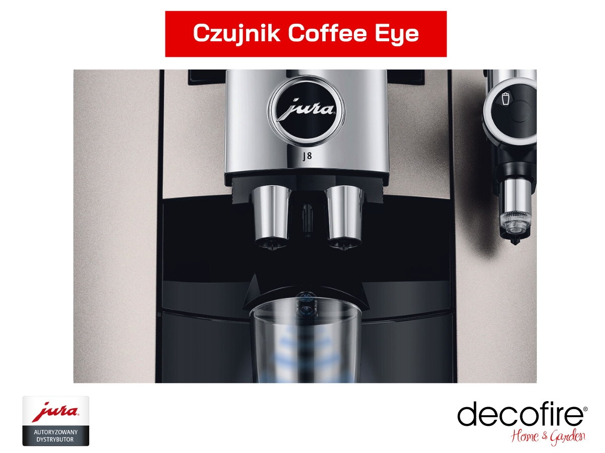 Ekspres do kawy Jura J8 Midnight Silver (EA) czujnik coffee eye