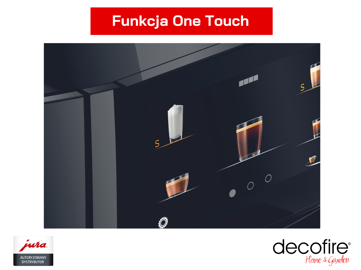 Funkcja One Touch w ekspresie Jura J8 Piano Black (EA)