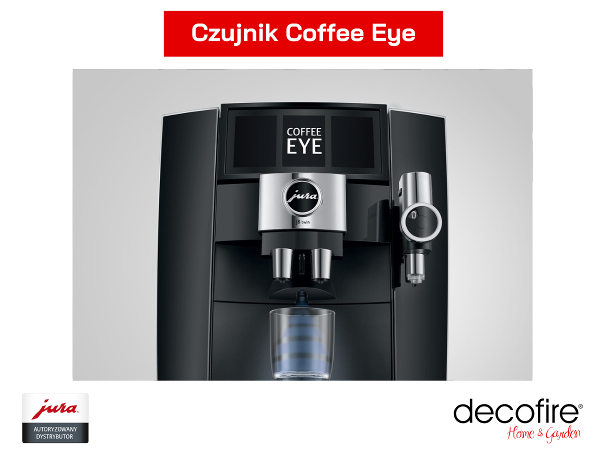 Ekspres do kawy Jura J8 twin Diamond Black czujnik filiżanki Coffee Eye