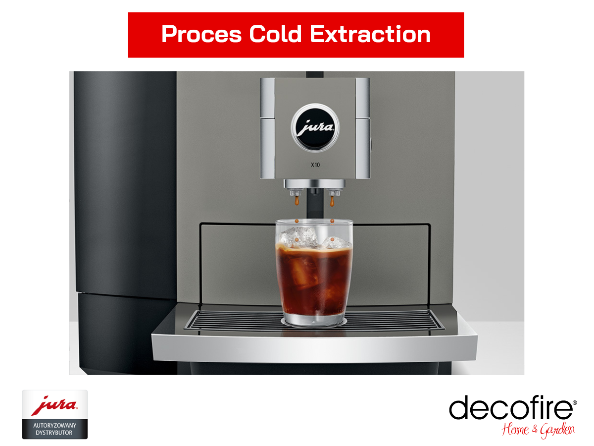 Ekspres do kawy Jura X10 Dark Inox z procesem Cold Extraction