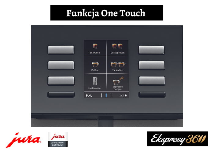 Ekspres do kawy Jura X6 Dark Inox  funkcją One Touch