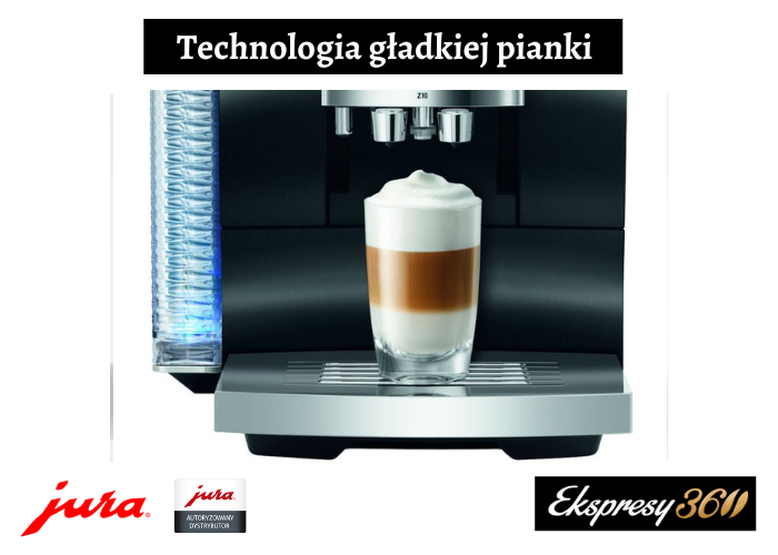 Latte uzyskane dzięki technologii gładkiej pianki Fine Foam w ekspresie Jura Z10 