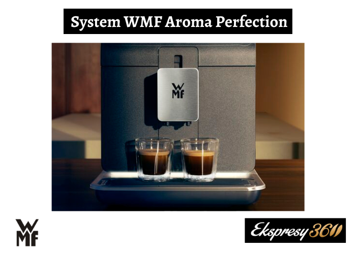 Ekspres do kawy WMF Perfection 890L przygotowujący dwie czarne kawy