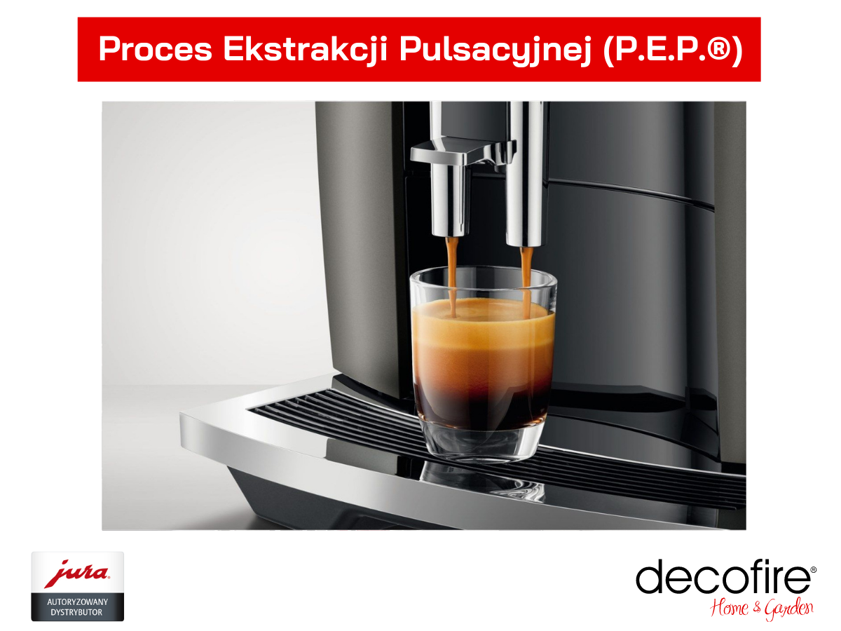Proces Ekstrakcji Pulsacyjnej w ekspresie Jura E8 Dark Inox EB