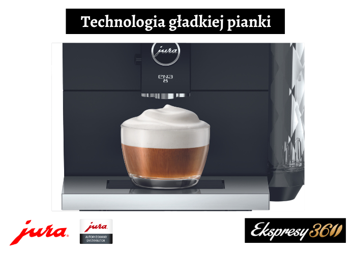Ekspres do kawy Jura ENA 8 Full Metropolitan Black (EC) z technologią gładkiej pianki