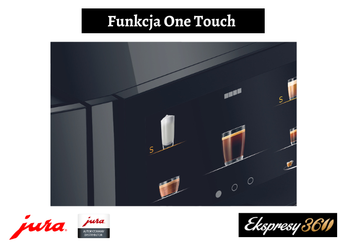 Funkcja One Touch ekspres Jura J8 Piano Black (EA)