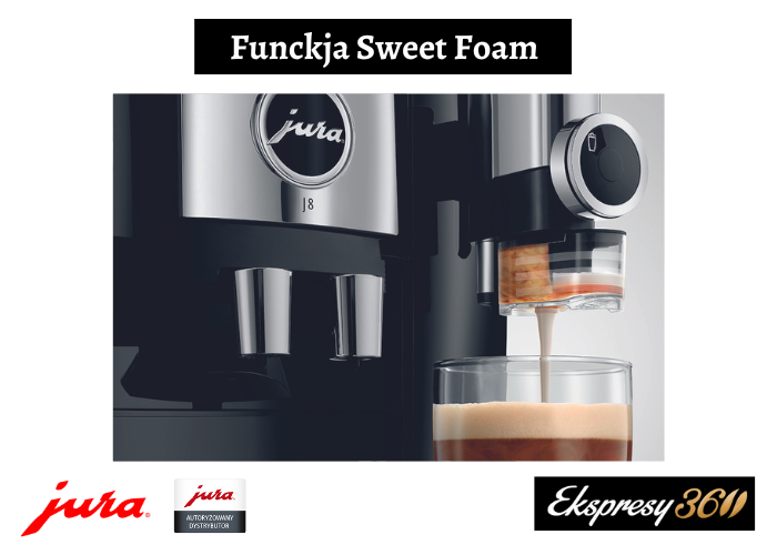 Ekspres do kawy Jura J8 Piano Black (EA) z funkcją Sweet Foam