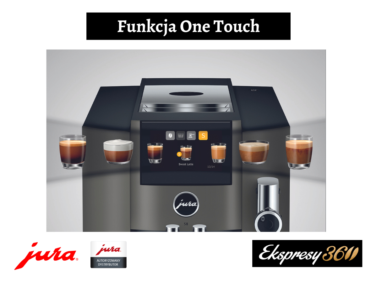 Ekspres do kawy Jura S8 Dark Inox (RB) funkcja One Touch