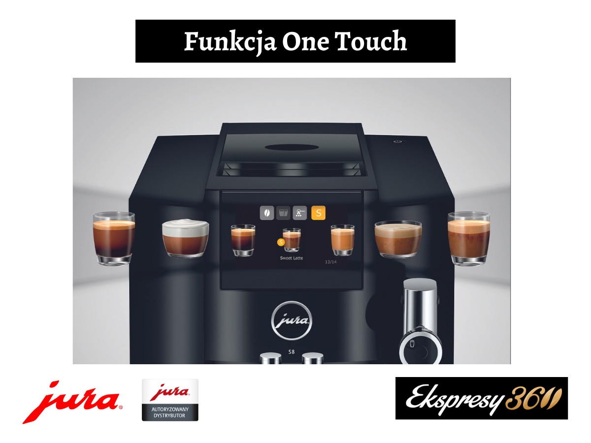 Ekspres do kawy Jura S8 Piano Black (EB) funkcja One Touch