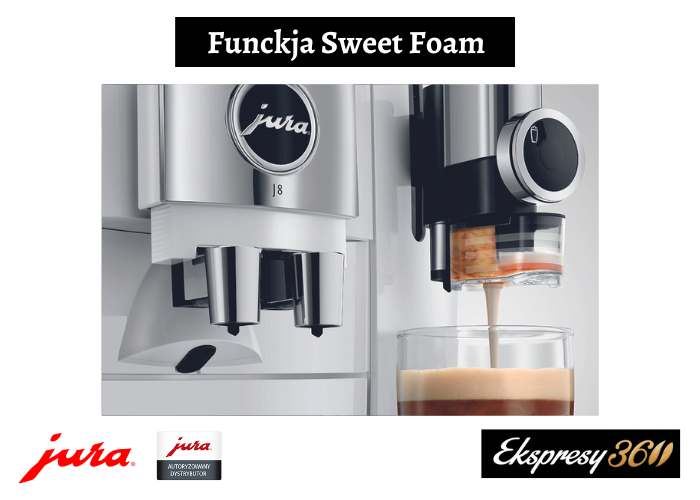 Kawa mleczna z syropem ekspres Jura J8 Piano White (EA)