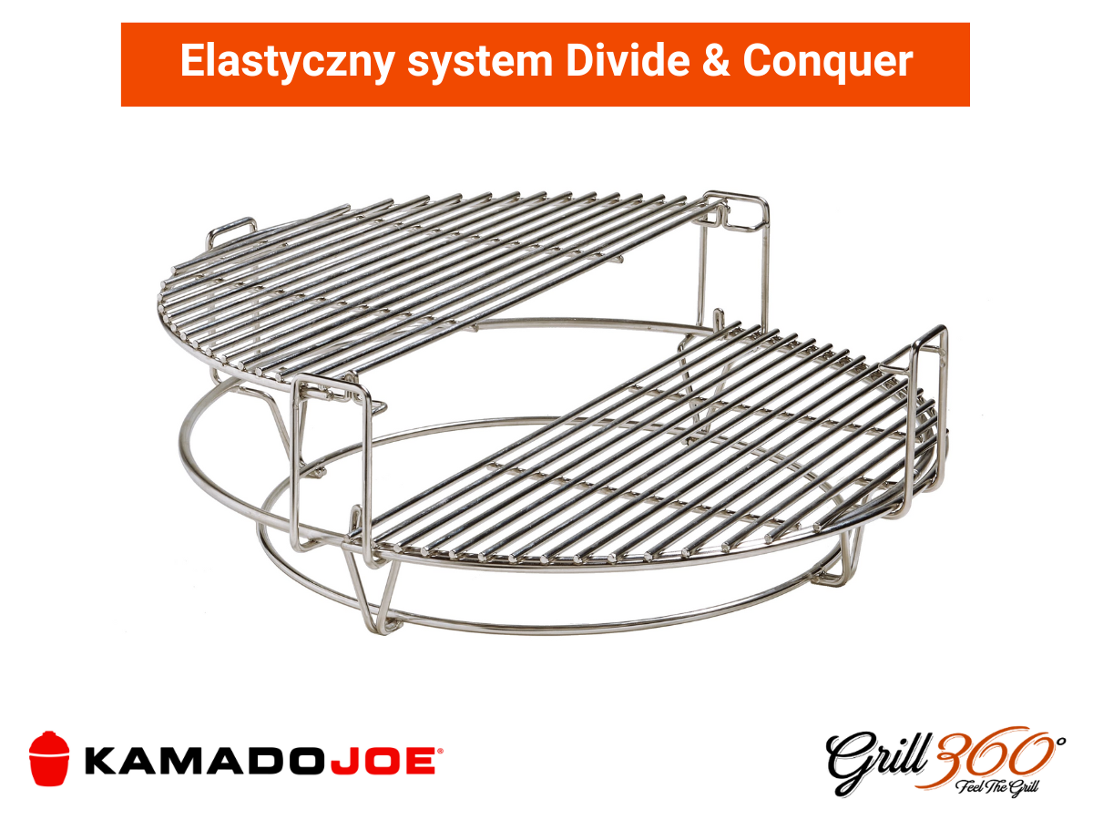 Elastyczny system Divide i Conquer w grillu Kamado Joe Big Joe II