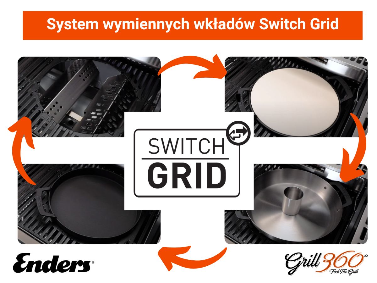 Grill gazowy Enders Monroe PRO 4 SIK Turbo - system Switch Grid