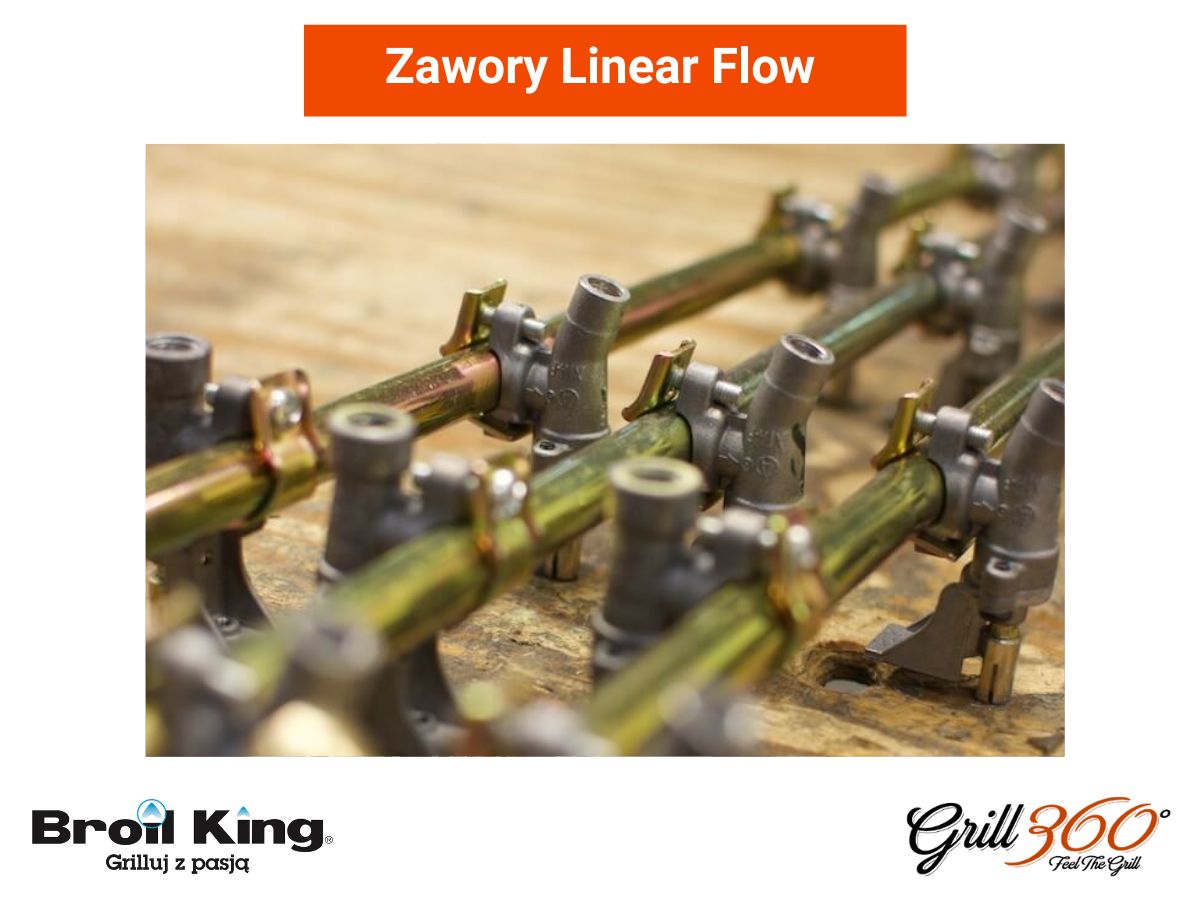 Zawory Linear Flow - grill gazowy Broil King Royal 340