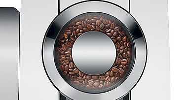 Gdy wybierzesz specjał na ekranie, młynek P.R.G. automatycznie przestawi się na najbardziej optymalny stopień mielenia, aby wciągnąć z każdej kawy maksimum walorów smakowych!