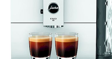 Z ekspresem do kawy Jura ENA 8 Full Nordic White przygotujesz dwie filiżanki kawy lub Espresso za jednym razem!