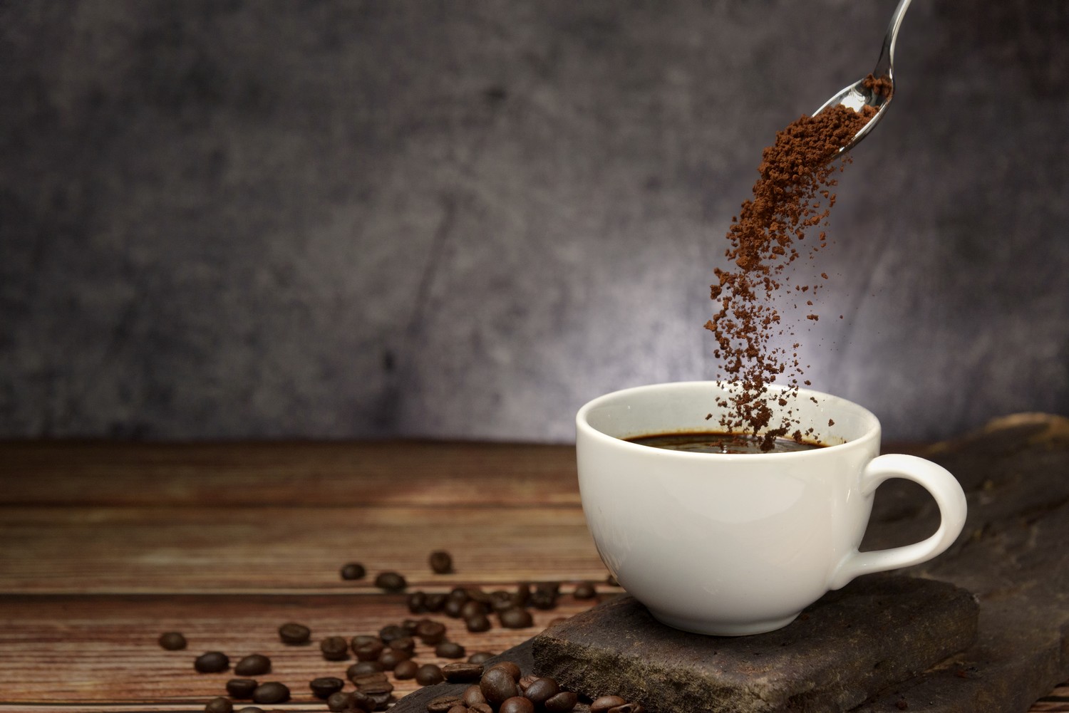 Kawa rozpuszczalna z kofeiną