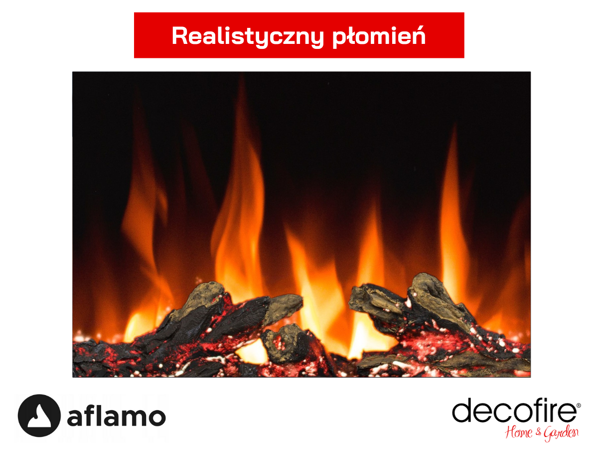 Realistyczny płomień w kominku Aflamo LED 60 NH