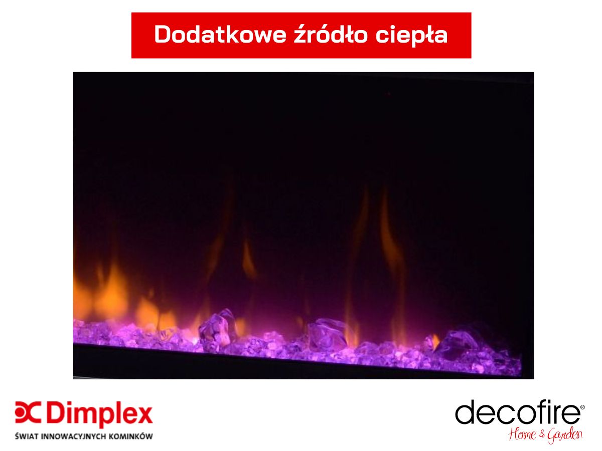 Kominek elektryczny Dimplex Ignite XL 50" - dodatkowe źródło ciepła