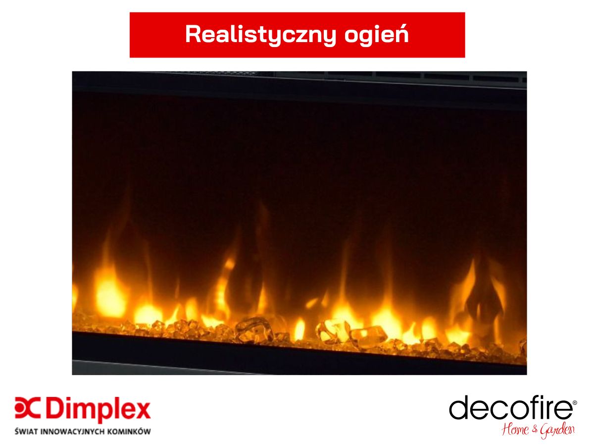Kominek elektryczny Dimplex Ignite XL - realistyczny płomień