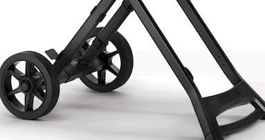 Ten wyjątkowy model jest osadzony na wózku nożycowym z dwoma dużymi kółkami – po złożeniu przypomina walizkę i jest bardzo wygodny w transporcie.