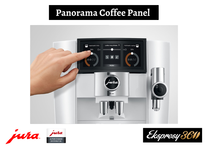 Panorama Coffee Panel w ekspresie Jura J8 twin Diamond White (EA)