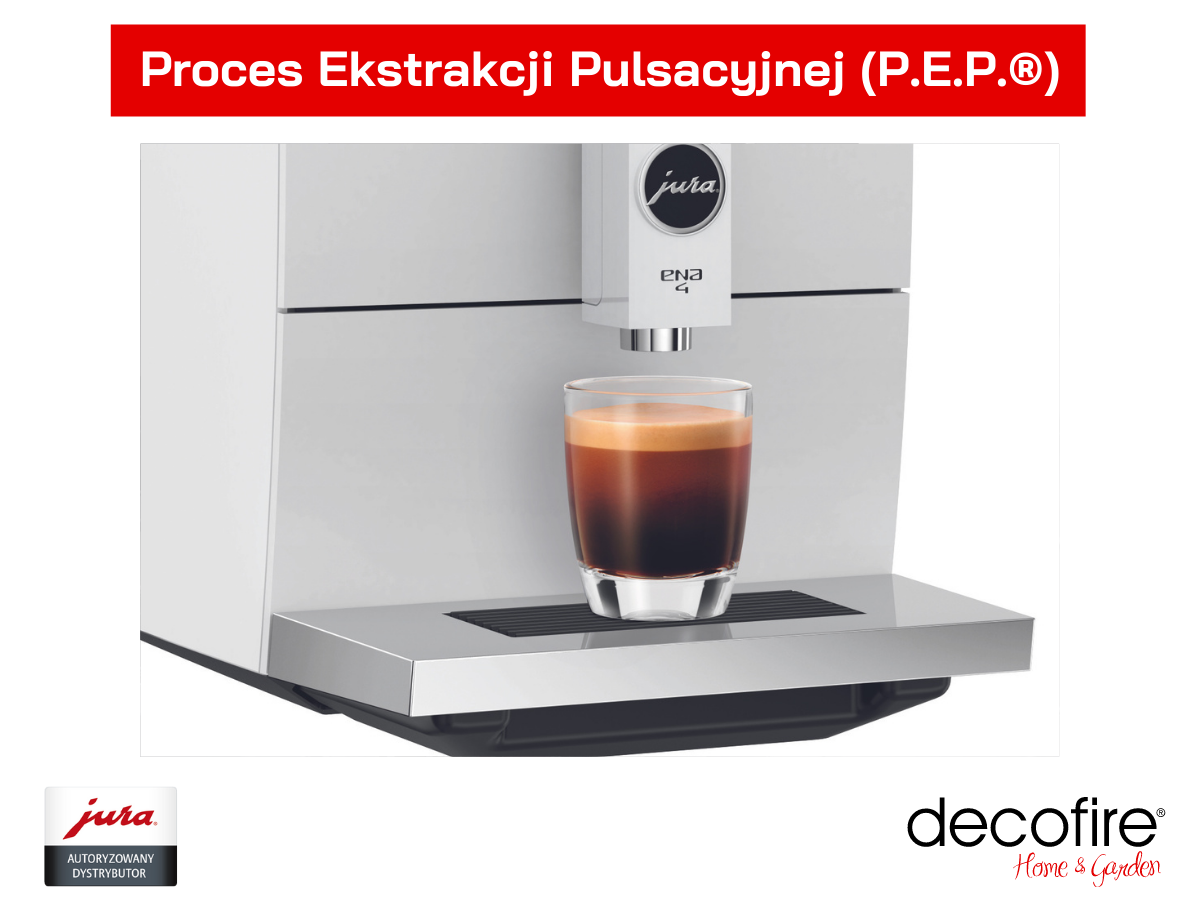 Proces Ekstrakcji Pulsacyjnej przy zaparzaniu kawy czarnej w ekspresie Jura
