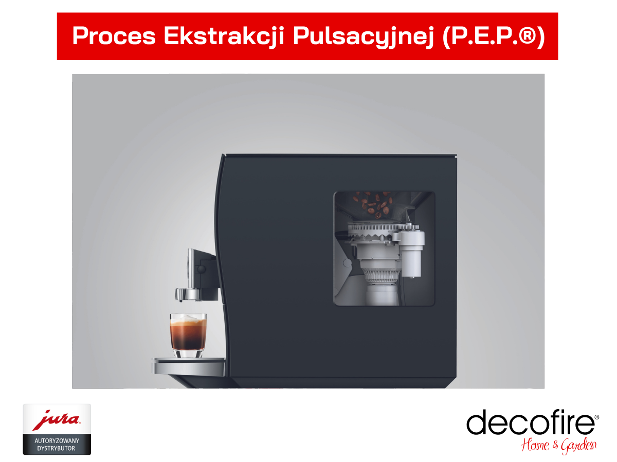 Proces Ekstrakcji Pulsacynej w ekspresie Jura Z10 Dark Inox