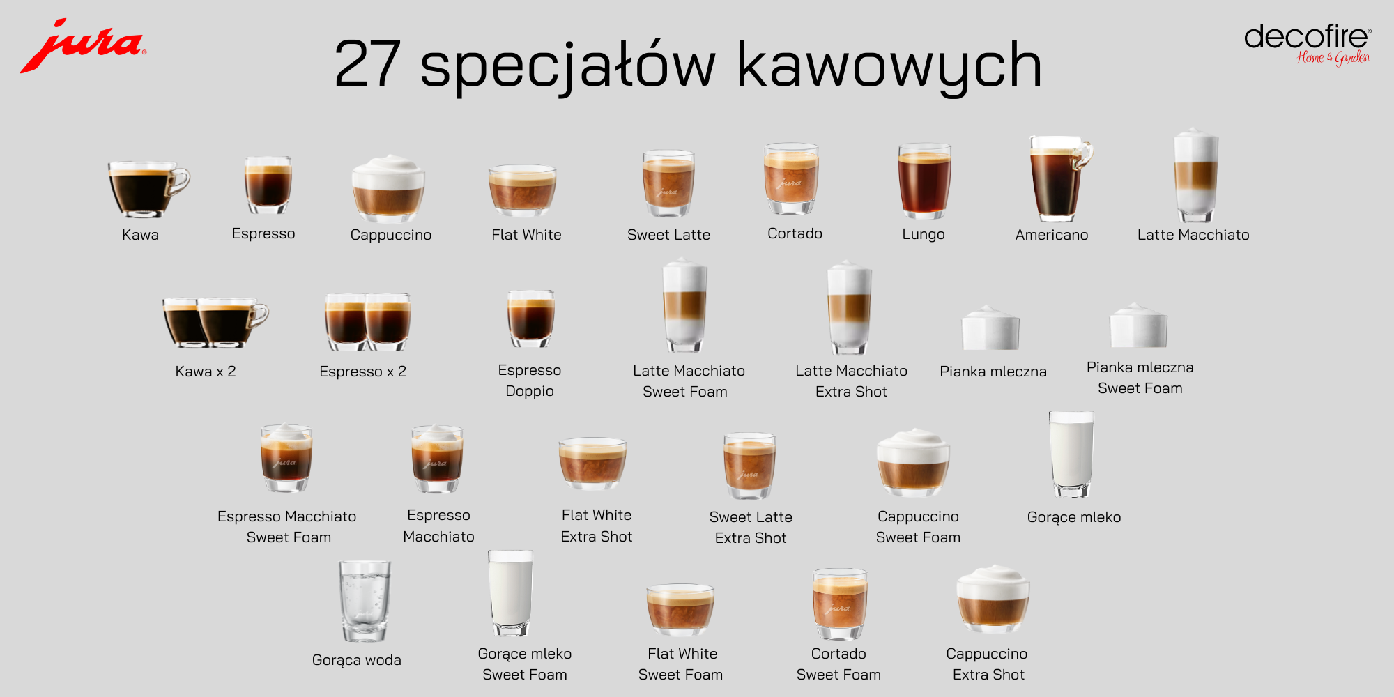 Specjały kawowe w ekspresie Jura S8 (EB)