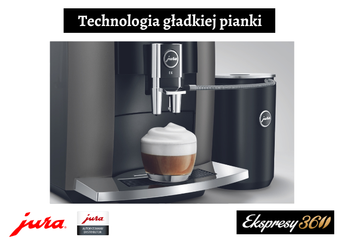 Ekspres do kawy Jura E6 (EB) przygotowujący Cappuccino