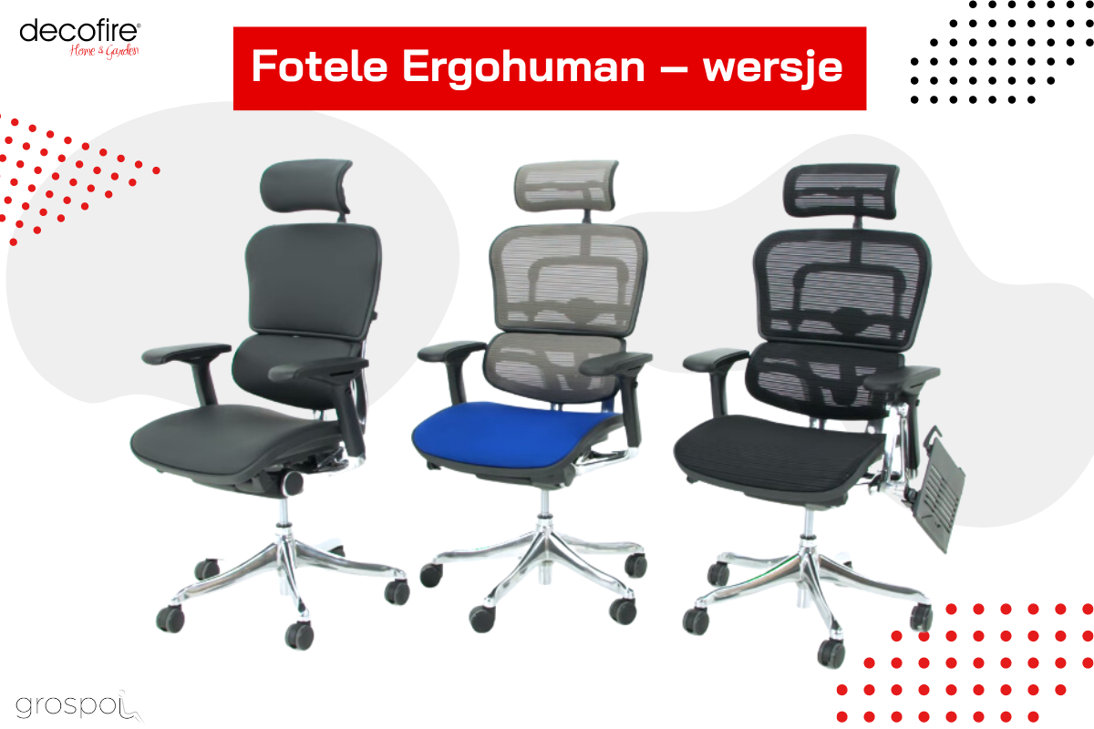 Fotele Ergohuman: 3 wersje