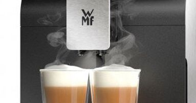 Dzięki technologii WMF Double Thermoblock urządzenie potrafi napełnić wyśmienitą, mleczną kawą dwie filiżanki jednocześnie.