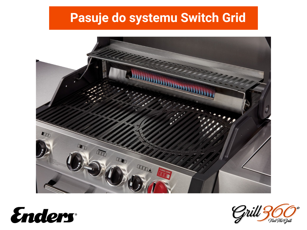 Wok żeliwny pasuje do systemu Switch Grid Enders