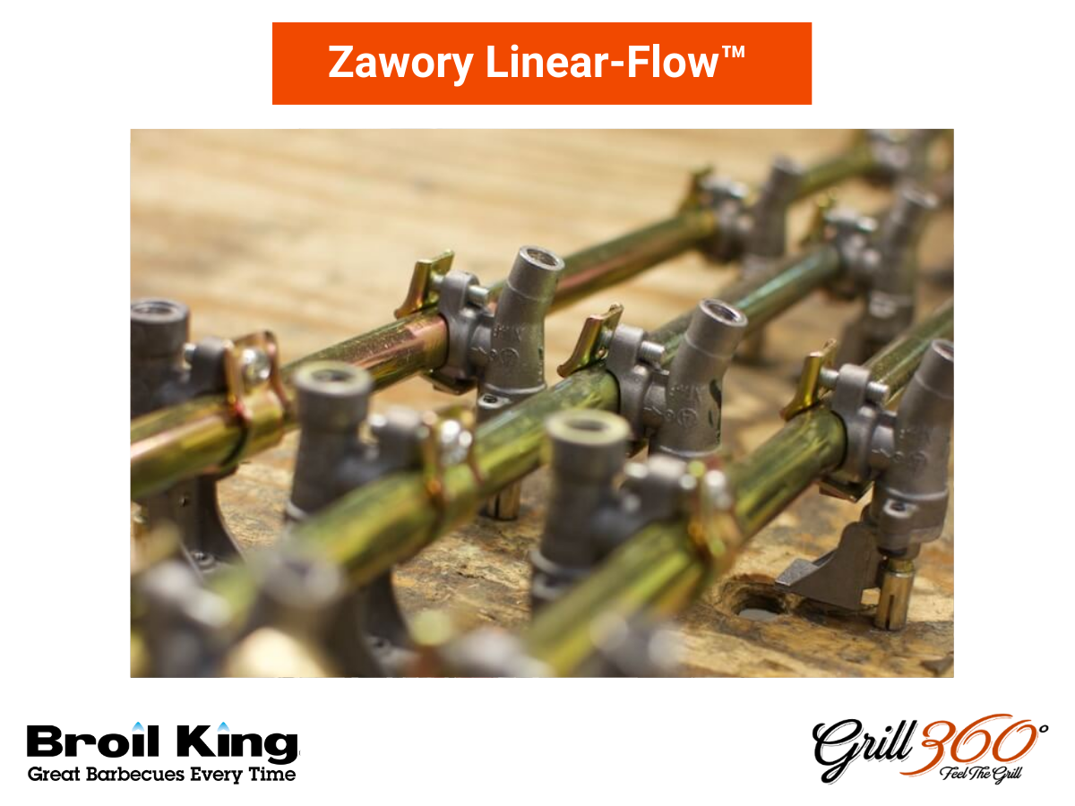 Zawory Linear Flow do kontroli gazu w grillach Broil King